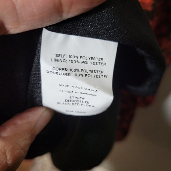 New LUSH Floral Print Long Sleeve V Neck Mini Dress - Picture 5 of 9